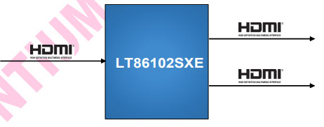 LT86102SXE第四代2端口HDMI / DVI分配器硬件開發文檔